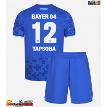 Camisa de Futebol Bayer Leverkusen Edmond Tapsoba #12 Equipamento Alternativo Infantil 2025-26 Manga Curta (+ Calças curtas)